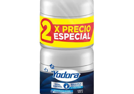 2 Desodorante Yodora Crema Total Control 100Gr