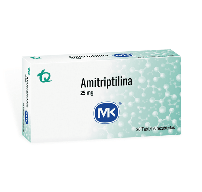 Amitriptilina 25 Mg 30 Tabletas Mk