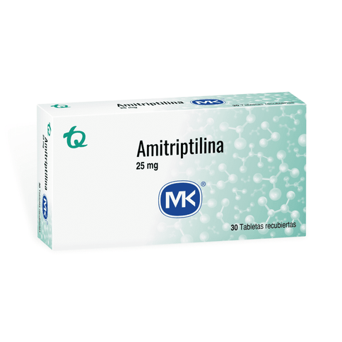 Amitriptilina 25 Mg 30 Tabletas Mk