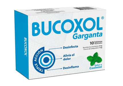 Bucoxol Triple Accion Coolmint 10 Tbs