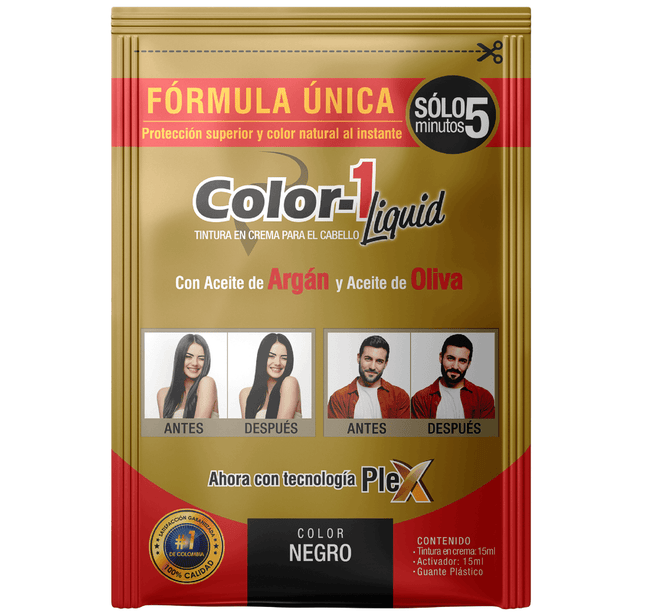 Tintura Negra 15Ml + Activador  15Ml  Color-1