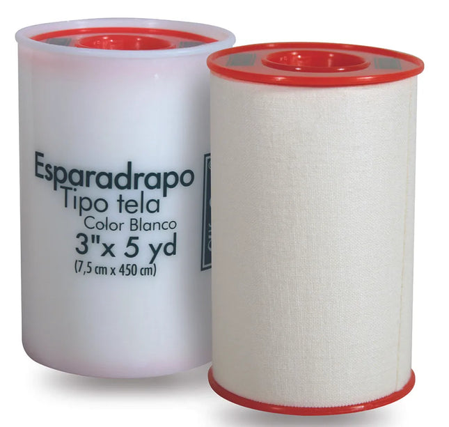 EsparadrapoTela Alfa Blanco 3X5 Yardas