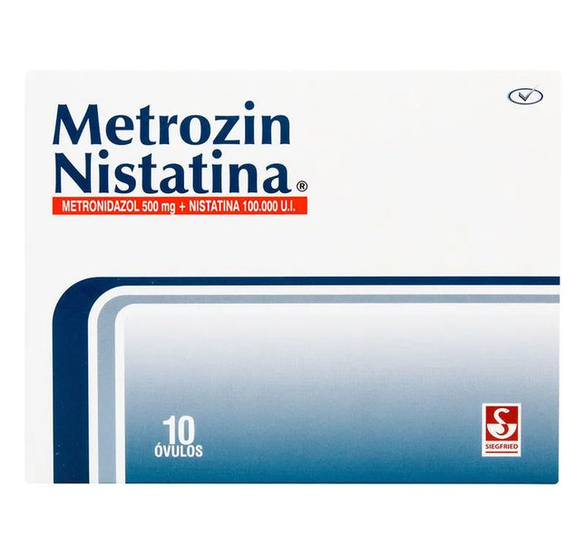 Metrozin Nistatina 500 Mg 10 Ovulos