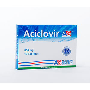 Aciclovir 800 Mg 10 Tabletas Ag