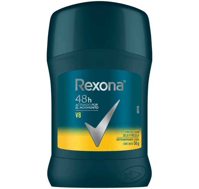 Desodorante Rexona Barra Hombre V8 50 Gr H