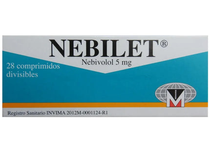 Nebilet 5 Mg 28 Capsulas