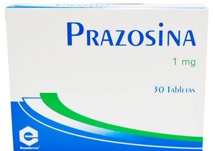 Prazosina 1 Mg 30 Tabletas Expofarma