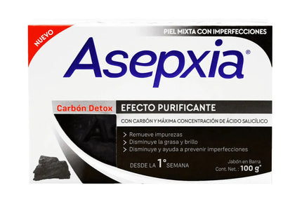 Jabón Asepxia Carbón Detox 100 Gr
