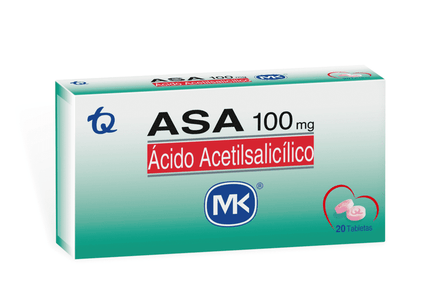 Asa 100 Mg 20 Tabs Mk