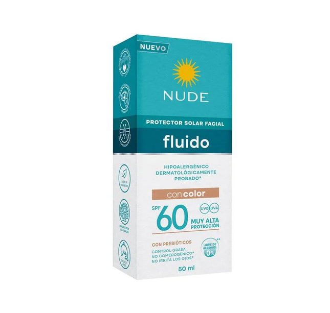 Protector Nude Facial Fluido Color Spf60 50Ml