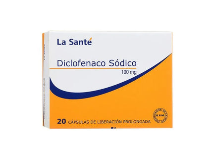Diclofenaco Retard 100 Mg 20 Capsulas LS
