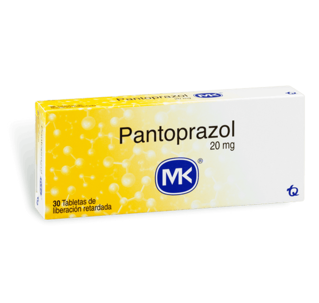 Pantoprazol 20 Mg 30 Tabletas Mk