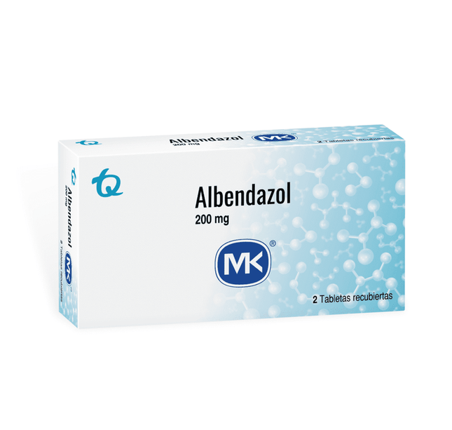 Albendazol 200 Mg 2 Tabletas Mk