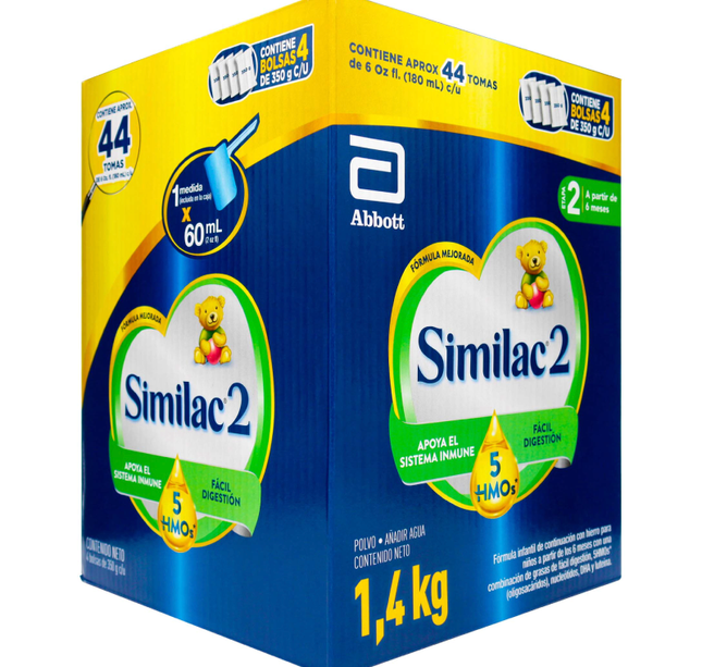 Similac 2 5Hmos Caja 1400Grs