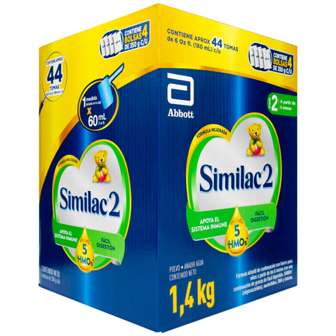 Similac 2 5Hmos Caja 1400Grs