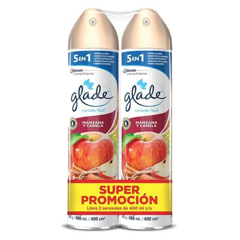 2 Ambientador Glade Spray 400Ml Oferta