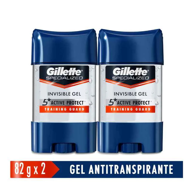 2 Desodorante  Gillette Cleargel Training Guard 82Gr