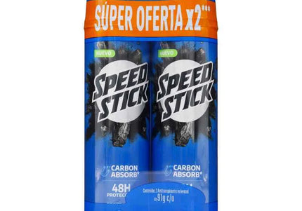 2 Desodorante Mennen Speed Carbon Absorb Spray 91G