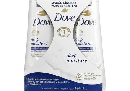 2 Jabones Liquido Dove Deep Moisture 591 Ml