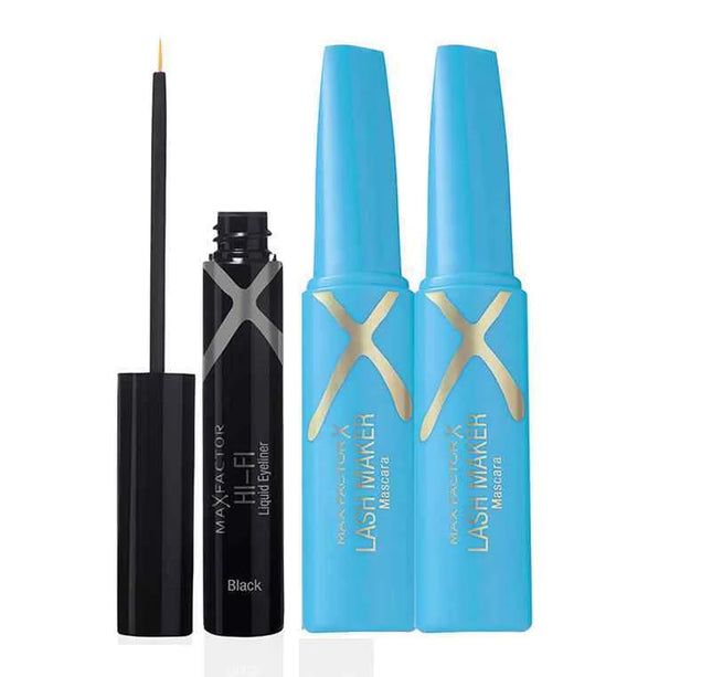 2 Pestañina Lash Maker Negra+Delineador Negro