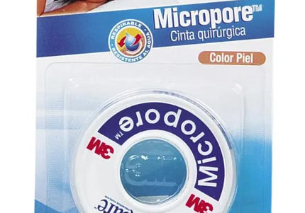 Micropore Piel 12X5 (1/2X5) Dispensador 3M