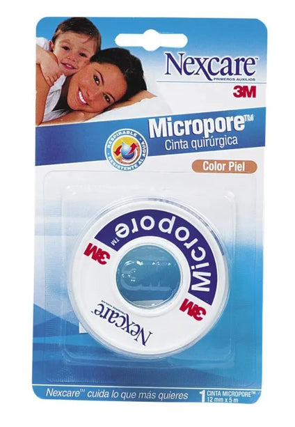 Micropore Piel 12X5 (1/2X5) Dispensador 3M