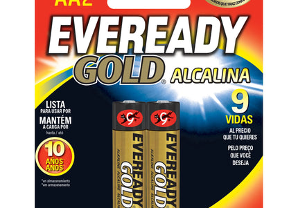 Pila Eveready Gold Alcalina AA 2 Unidades