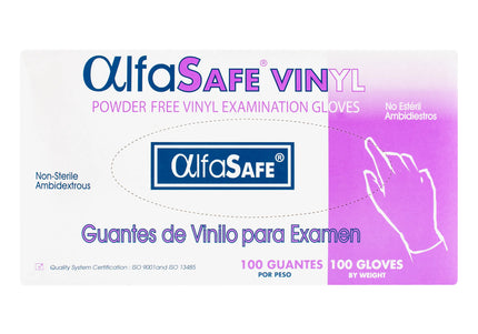 Guante Examen Vinilo Alfa Talla M 100 Und