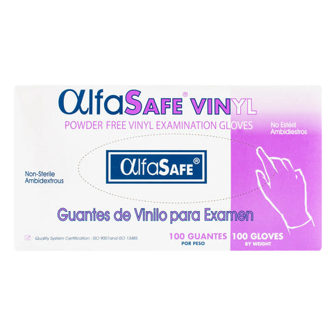 Guante Examen Vinilo Alfa Talla M 100 Und