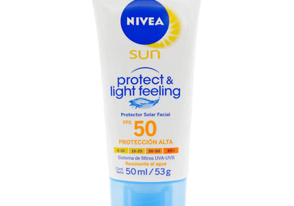 Bloqueador Nivea Sun Facial Fps50 Light 50 Ml