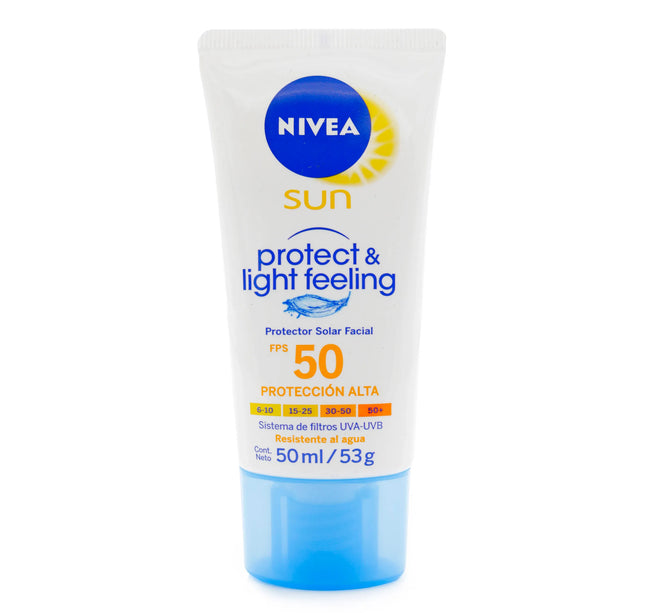Bloqueador Nivea Sun Facial Fps50 Light 50 Ml
