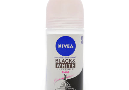 Desodorante Nivea Roll on Invisible Black & White 50 Ml