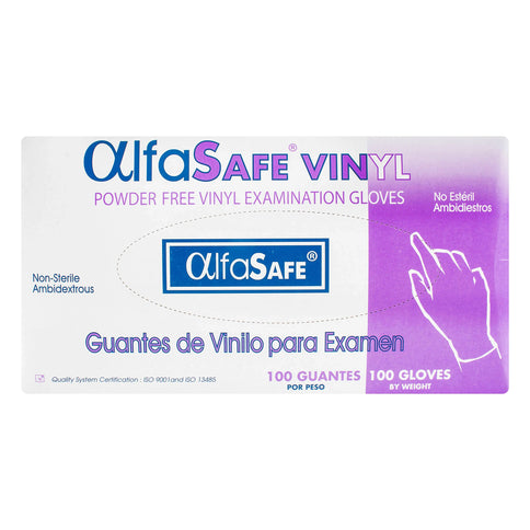 Guante Examen Vinilo Alfa Talla L 100 Uds