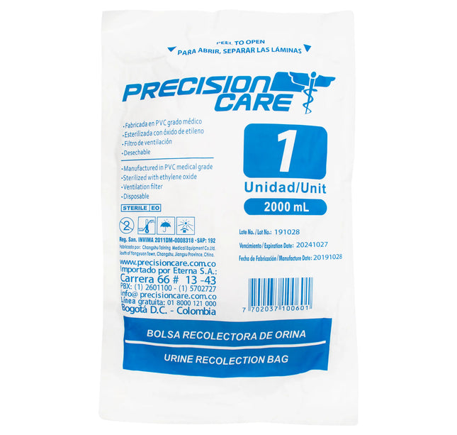 Bolsa Recolectora De Orina 2000 Ml Eterna