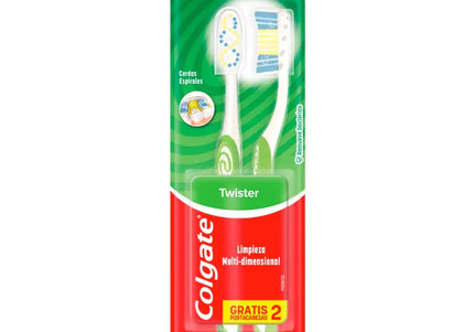 2 Cepillo Colgate Twister Gts 2 Port.Cabezas