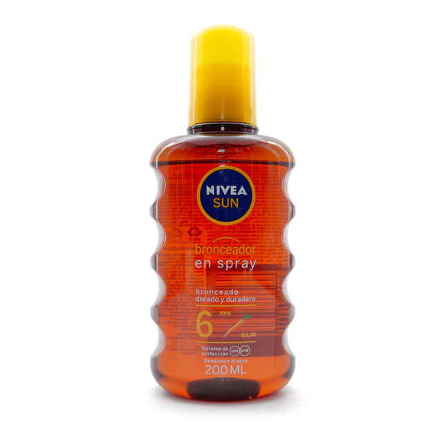 Bronceador Nivea Sun Aceite Spray Fps6 200 Ml