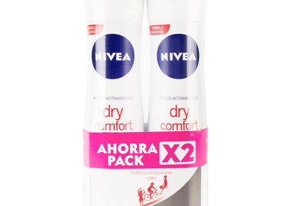 2 Desodorante Nivea Spray Dry Comfort 150 Ml
