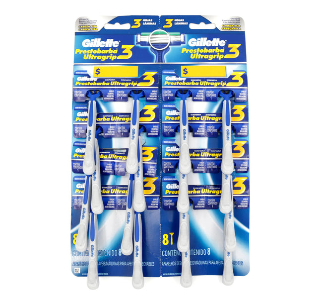 Maquina Prestobarba Ultra Grip 3 Hojas 16 Und