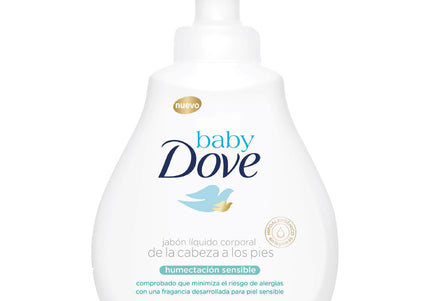 Jabón Dove Baby Liquido Humentante Sensible 400Ml