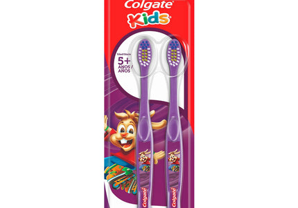 2 Cepillo Colgate Kids Extra Suave 5+