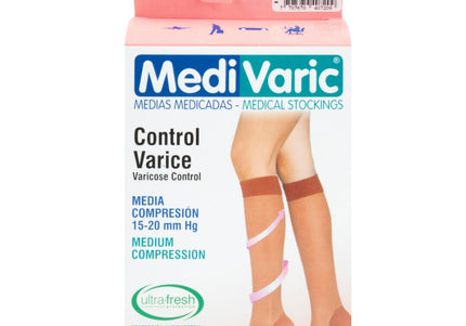 Media Mediv Rodilla.L Negro Media Compresion.Nti
