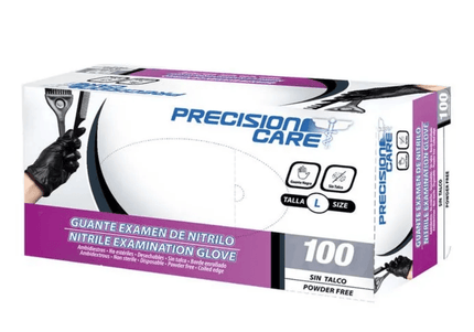 Guante Nitrilo Precision Negro L 100Uds