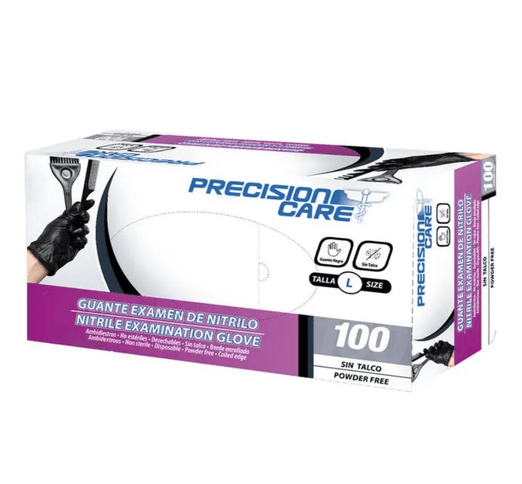 Guante Nitrilo Precision Negro L 100Uds