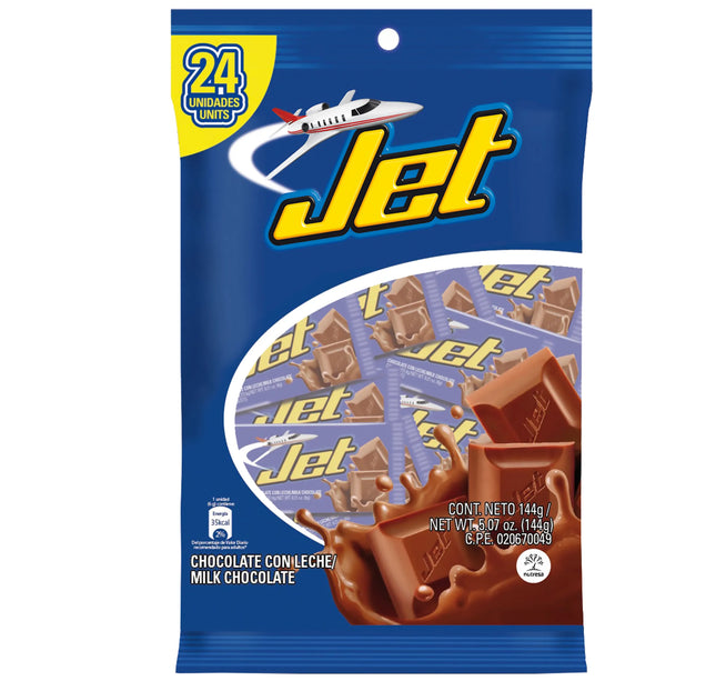 Chocolatina Jet Leche 24 Unidades