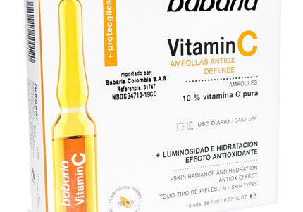Ampolla Facial Vitamina C Babaria 2 Ml 5 Unidades