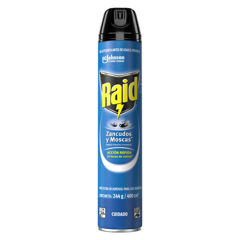 Raid Spray Zancudos Y Moscas 400 Ml
