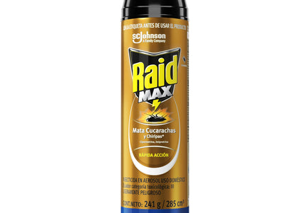 Raid Max Mata Cucarachas Y Chiripas 285 Ml