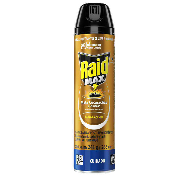 Raid Max Mata Cucarachas Y Chiripas 285 Ml