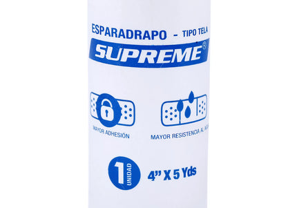 Esparadrapo Tela Blanco Supreme 4X5 Yard
