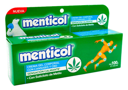 Crema Gel Corporal Menticol Cannabis 100Gr